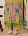 Liha Fashion - Green Muse Mirror Handwork Suit